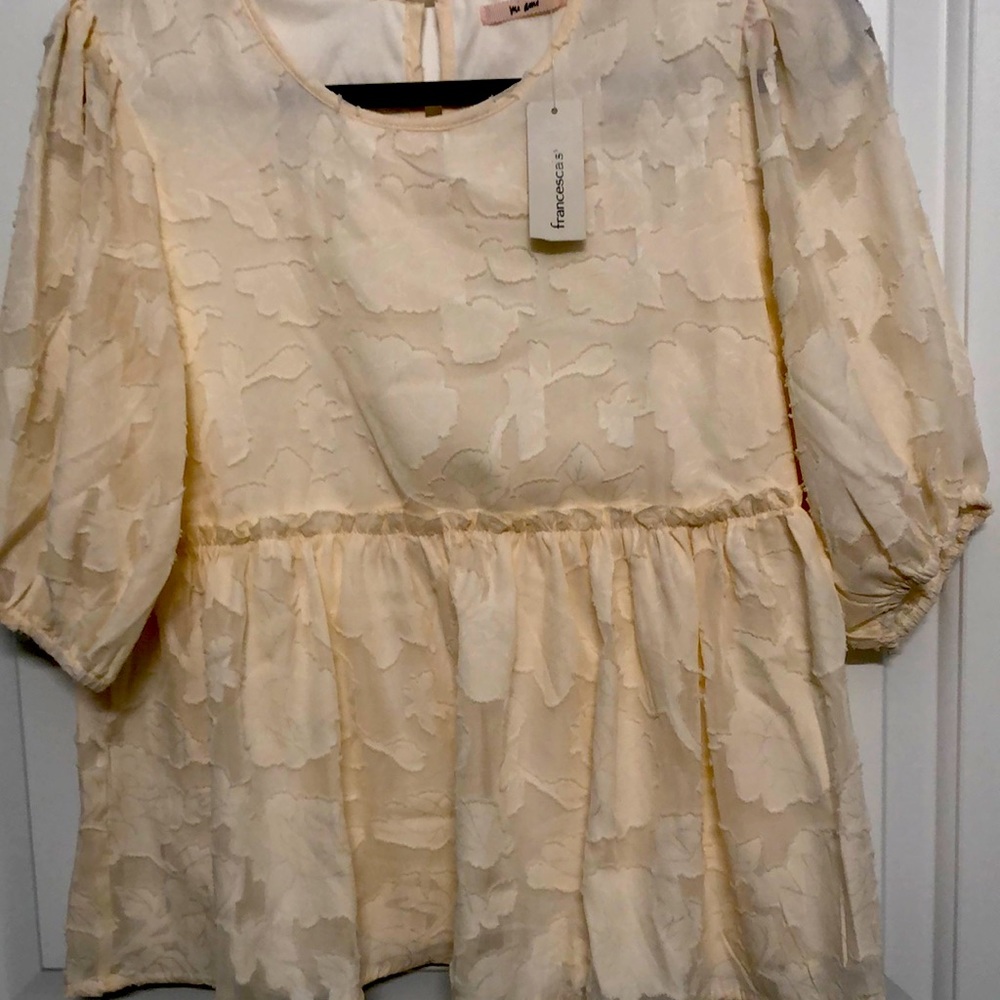 Cream blouse